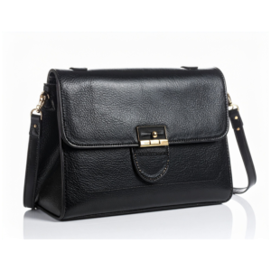 Black Leather Shoulder Bag